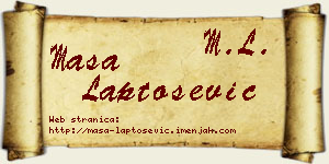 Maša Laptošević vizit kartica